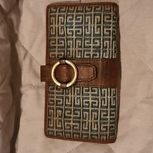 Givenchy Denim and Leather long wallet